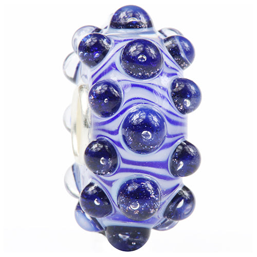 Ogerbeads Delft Blue Riptide blue and white glass Bead by The Alternative Bead. Your official Ogerbeads Retailer from Germany
