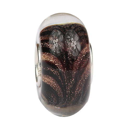Ogerbeads Midnight Moonsparkle Warper black and gold glass Bead by The Alternative Bead. Your official Ogerbeads Retailer from Germany