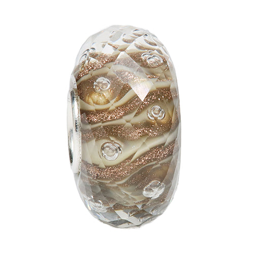 Ogerbeads Golden Sahara Dewdrops Fragments gold and beige and brown glass Bead by The Alternative Bead. Your official Ogerbeads Retailer from Germany