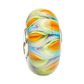 Ogerbeads Tropical Fire Flames blue and green and orange glass Bead by The Alternative Bead. Your official Ogerbeads Retailer from Germany