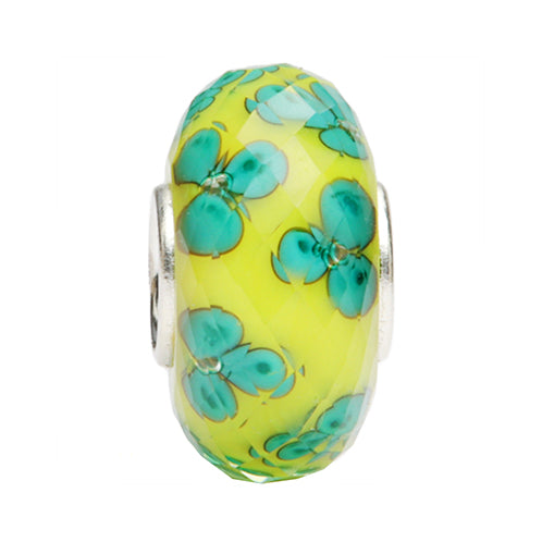Ogerbeads Three Leaf Clover Fragments yellow and green glass Bead by The Alternative Bead. Your official Ogerbeads Retailer from Germany