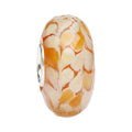 Ogerbeads Amber Sunrise Leaftwig Fragments orange and beige glass Bead by The Alternative Bead. Your official Ogerbeads Retailer from Germany