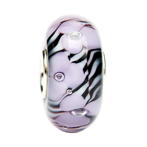  Ogerbeads Lily Lavender Zebra Bead by The Alternative Bead 