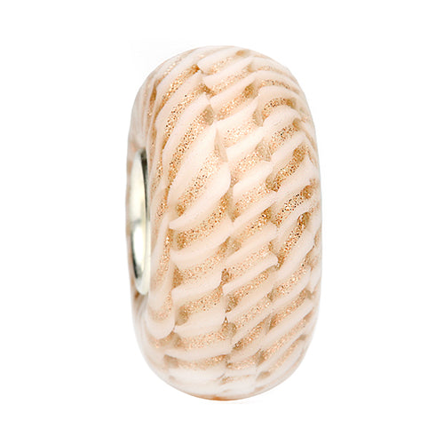 Ogerbeads Luxury Sparkle Weave beige and gold glass Bead by The Alternative Bead. Your official Ogerbeads Retailer from Germany