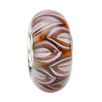Ogerbeads Cherrywood Fire Flames brown; geometric glass Bead by The Alternative Bead. Your official Ogerbeads Retailer from Germany