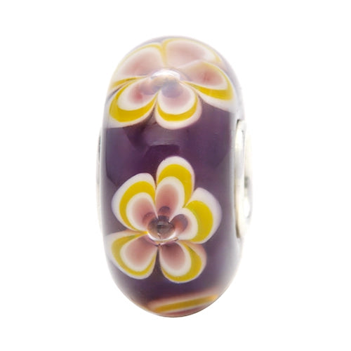 Ogerbeads Dorothy Flowers purple and floral glass Bead by The Alternative Bead. Your official Ogerbeads Retailer from Germany
