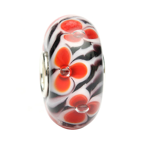Ogerbeads Bloody Mary Wavelet red and black and white glass Bead by The Alternative Bead. Your official Ogerbeads Retailer from Germany