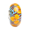 Ogerbeads Sea Bluerasp Wavelet Flowers blue and red and orange glass Bead by The Alternative Bead. Your official Ogerbeads Retailer from Germany