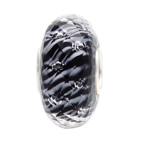 Ogerbeads Black Widow Dewdrops Fragments black and white glass Bead by The Alternative Bead. Your official Ogerbeads Retailer from Germany