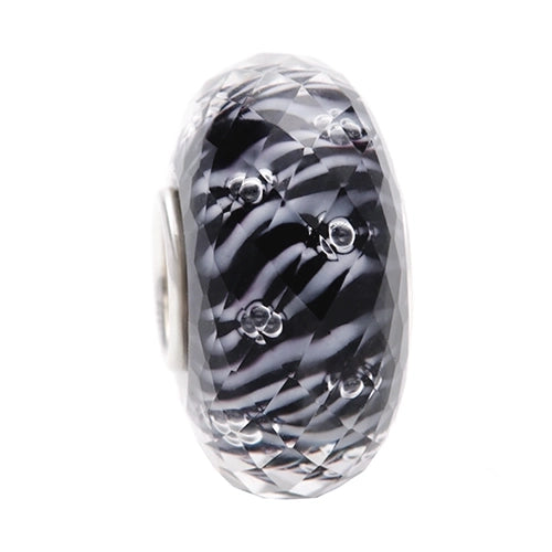 Ogerbeads Black Widow Dewdrops Fragments black and white glass Bead by The Alternative Bead. Your official Ogerbeads Retailer from Germany