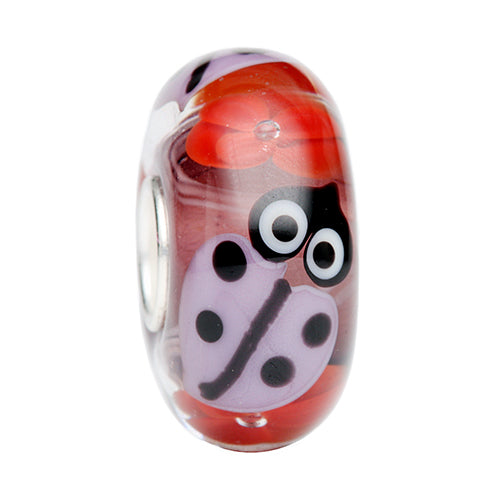 Ogerbeads Boysenberry Poppy Ladybird red glass Bead by The Alternative Bead. Your official Ogerbeads Retailer from Germany