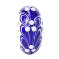 Ogerbeads Delft Blue Leaf Dots blue and white glass Bead by The Alternative Bead. Your official Ogerbeads Retailer from Germany