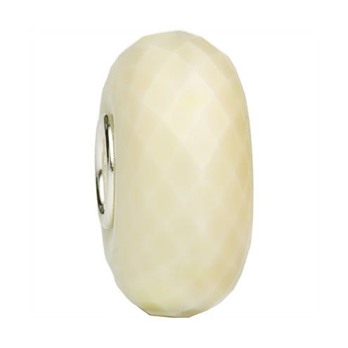 Ogerbeads Lemon Cream Elemental Fragments yellow and beige glass Bead by The Alternative Bead. Your official Ogerbeads Retailer from Germany