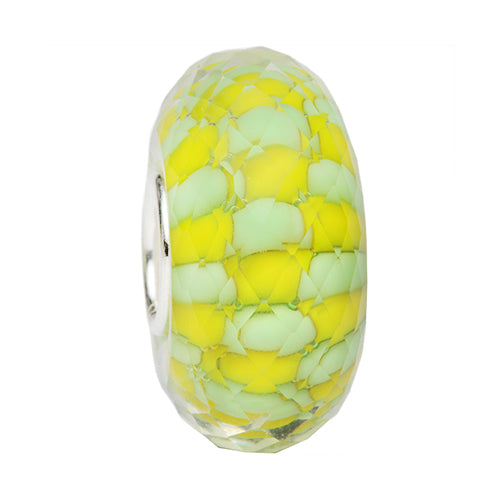 Ogerbeads Mimosa Puffy Fragments yellow and green glass Bead by The Alternative Bead. Your official Ogerbeads Retailer from Germany