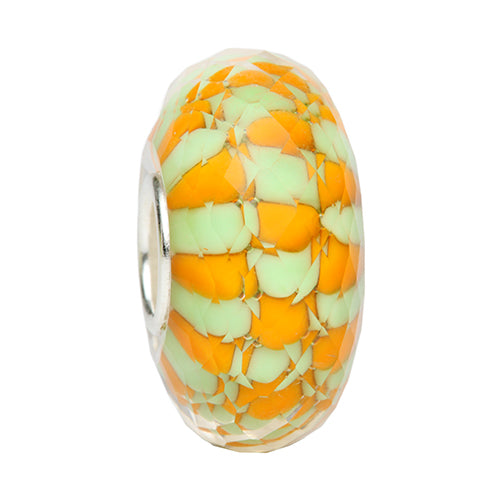 Ogerbeads Beetlejuice Puffy Fragments orange and green glass Bead by The Alternative Bead. Your official Ogerbeads Retailer from Germany