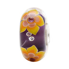 Ogerbeads Crystal Diamond Flowers purple and floral glass Bead by The Alternative Bead. Your official Ogerbeads Retailer from Germany