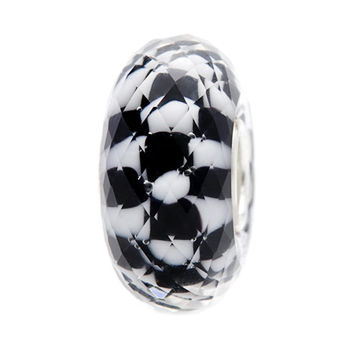 Ogerbeads Black and White Puffy Fragments black and white glass Spacer by The Alternative Bead. Your official Ogerbeads Retailer from Germany