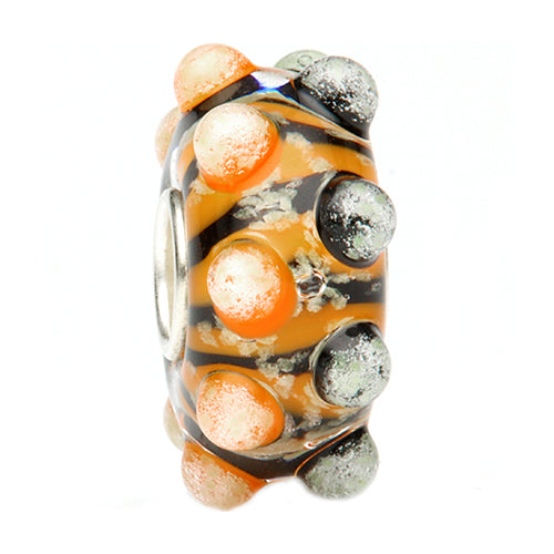  Ogerbeads Pumpkin Moonlight Speckles Bead by The Alternative Bead 