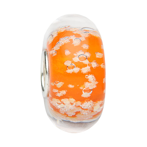 Ogerbeads Pumpkin Moonlight orange glass Bead by The Alternative Bead. Your official Ogerbeads Retailer from Germany