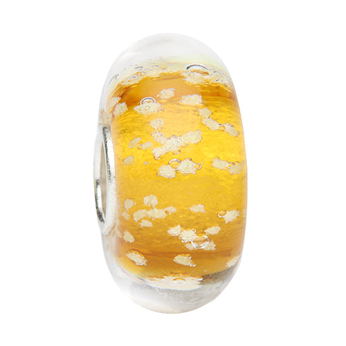 Ogerbeads Amber Sunrise Moonlight yellow glass Bead by The Alternative Bead. Your official Ogerbeads Retailer from Germany