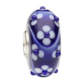 Ogerbeads Delft Blue Flower Dots Flux blue and white glass Bead by The Alternative Bead. Your official Ogerbeads Retailer from Germany