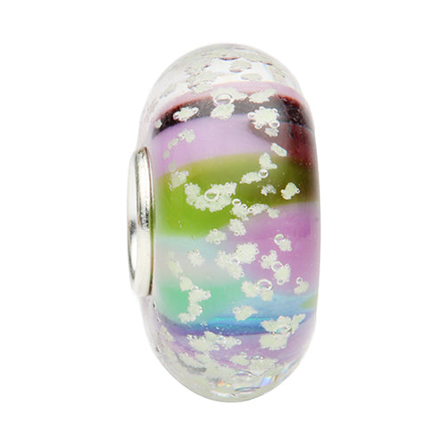 Ogerbeads Forest Nymph Moonlight pink and blue and green glass Bead by The Alternative Bead. Your official Ogerbeads Retailer from Germany