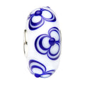 Ogerbeads Delft Blue Flower Bunch Light white and blue glass Bead by The Alternative Bead. Your official Ogerbeads Retailer from Germany
