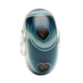 Ogerbeads Sacramento Flux Sparklehearts blue and gold glass Bead by The Alternative Bead. Your official Ogerbeads Retailer from Germany
