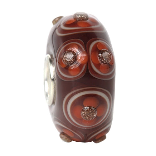 Ogerbeads Vintage Flower Pods red and purple and floral glass Bead by The Alternative Bead. Your official Ogerbeads Retailer from Germany