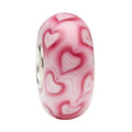 Ogerbeads Cerise Lovehearts pink glass Bead by The Alternative Bead. Your official Ogerbeads Retailer from Germany