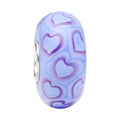 Ogerbeads Desirable Lovehearts blue and purple glass Bead by The Alternative Bead. Your official Ogerbeads Retailer from Germany