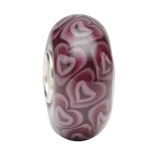 Ogerbeads Anemone Lovehearts purple glass Bead by The Alternative Bead. Your official Ogerbeads Retailer from Germany