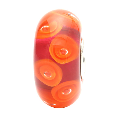 Ogerbeads Sunset Callas red and orange glass Bead by The Alternative Bead. Your official Ogerbeads Retailer from Germany