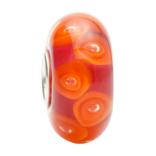 Ogerbeads Sunset Callas red and orange glass Bead by The Alternative Bead. Your official Ogerbeads Retailer from Germany