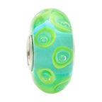 Ogerbeads Tropical Callas blue and green glass Bead by The Alternative Bead. Your official Ogerbeads Retailer from Germany