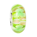 Ogerbeads Spring Gold Flowers green and gold glass Bead by The Alternative Bead. Your official Ogerbeads Retailer from Germany