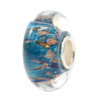 Ogerbeads Skyfall Pixiedust blue and gold glass Bead by The Alternative Bead. Your official Ogerbeads Retailer from Germany