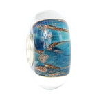 Ogerbeads Skyfall Pixiedust blue and gold glass Bead by The Alternative Bead. Your official Ogerbeads Retailer from Germany