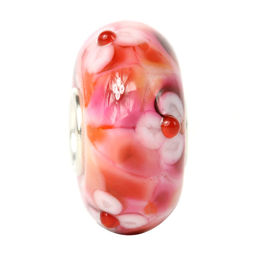 Ogerbeads Strawberry FlowerStone red and pink glass Bead by The Alternative Bead. Your official Ogerbeads Retailer from Germany