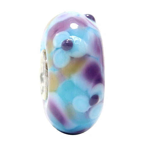 Ogerbeads Bluevender FlowerStone blue; purple glass Bead by The Alternative Bead. Your official Ogerbeads Retailer from Germany