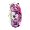 Ogerbeads Dragonfruit FlowerStone pink and purple and white glass Bead by The Alternative Bead. Your official Ogerbeads Retailer from Germany