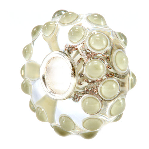 Ogerbeads Clay Pixiedust Drops beige and gold glass Bead by The Alternative Bead. Your official Ogerbeads Retailer from Germany