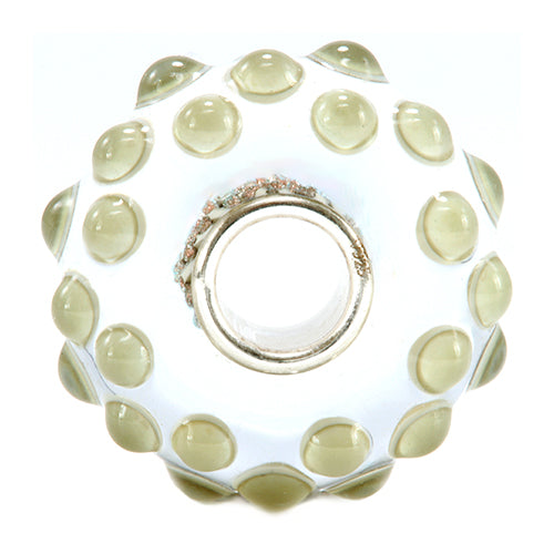 Ogerbeads Clay Pixiedust Drops beige and gold glass Bead by The Alternative Bead. Your official Ogerbeads Retailer from Germany