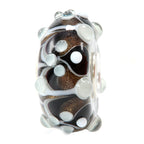 Ogerbeads Obsidian Lace brown and white and black glass Bead by The Alternative Bead. Your official Ogerbeads Retailer from Germany