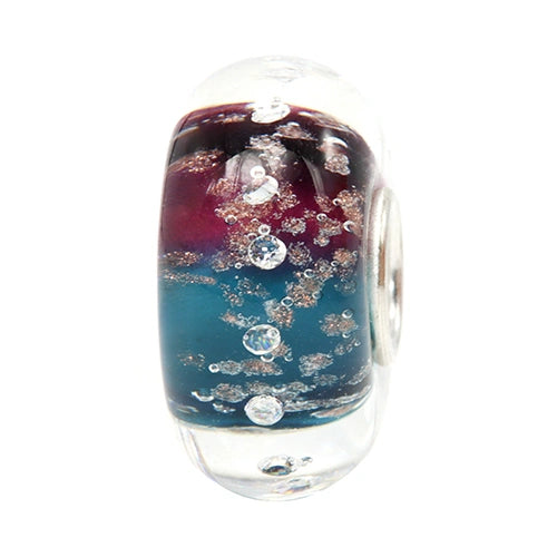 Ogerbeads Mauve Diamonds Pixiedust purple; blue glass Bead by The Alternative Bead. Your official Ogerbeads Retailer from Germany