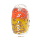 Ogerbeads Orange Amber Diamonds Pixiedust orange and red and gold glass Bead by The Alternative Bead. Your official Ogerbeads Retailer from Germany