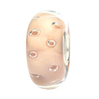 Ogerbeads Salmon Dewdrops pink and beige glass Bead by The Alternative Bead. Your official Ogerbeads Retailer from Germany