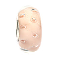 Ogerbeads Salmon Dewdrops pink and beige glass Bead by The Alternative Bead. Your official Ogerbeads Retailer from Germany