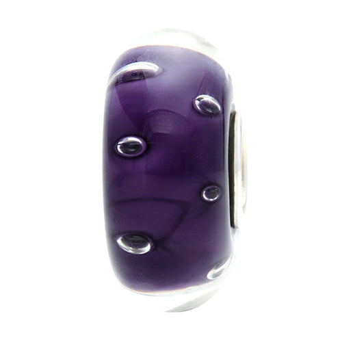 Ogerbeads Aubergine Dewdrops purple glass Bead by The Alternative Bead. Your official Ogerbeads Retailer from Germany
