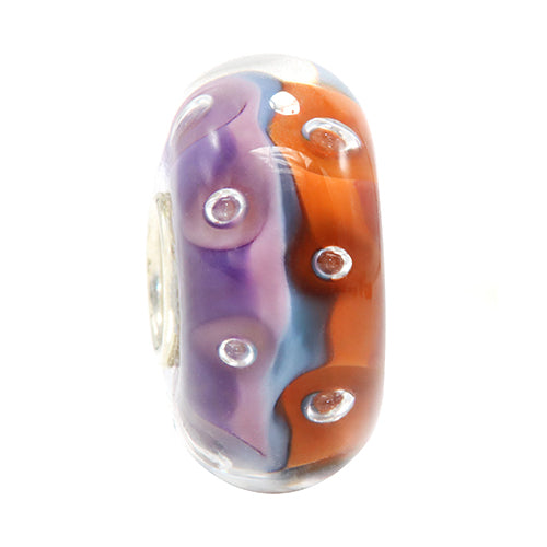 Ogerbeads Magma Sprinkles purple and orange glass Bead by The Alternative Bead. Your official Ogerbeads Retailer from Germany